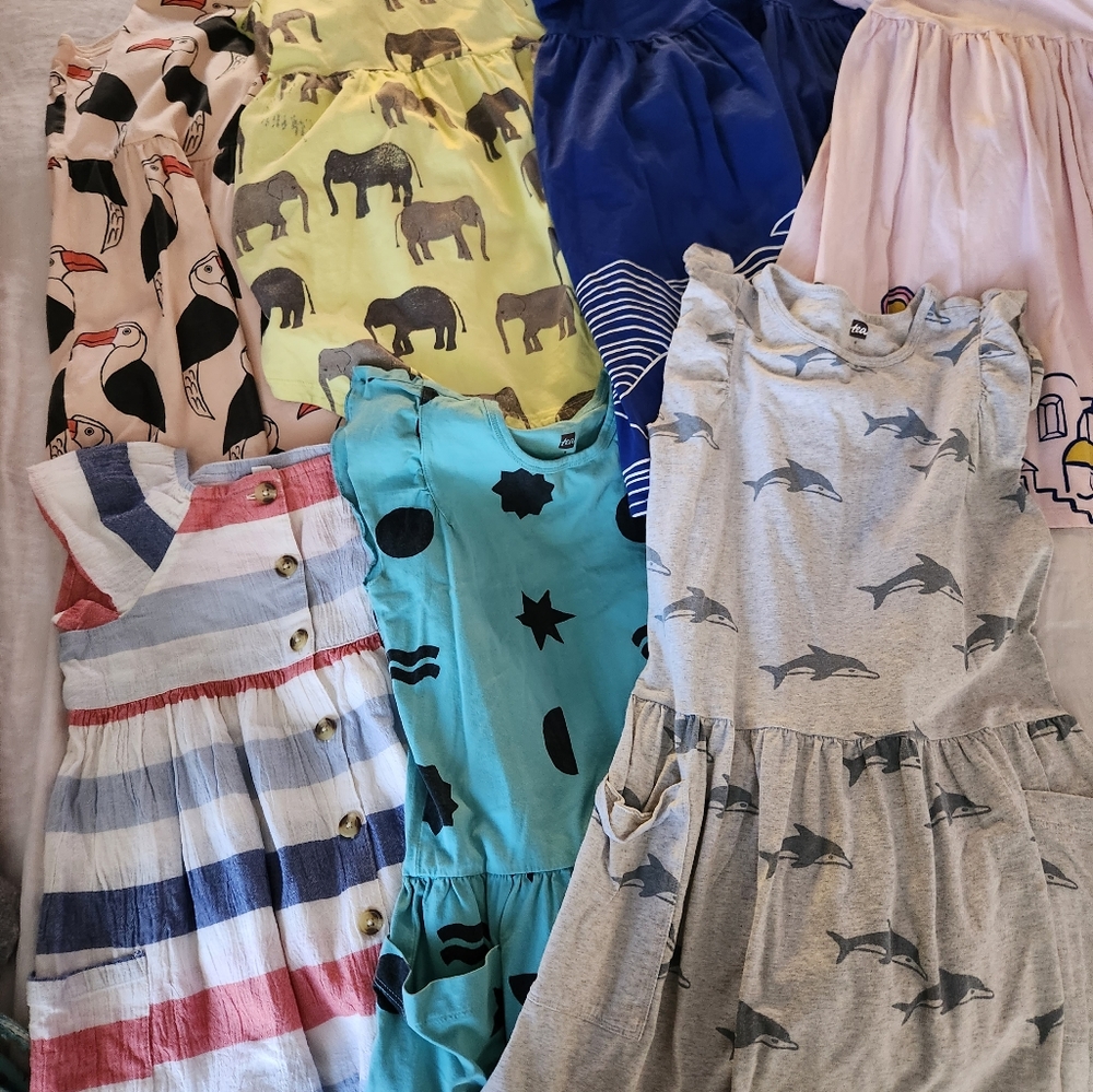 Lot of seven Tea Collection Dresses size 8